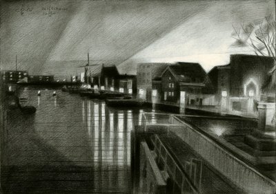 El resplandor nocturno del canal de Corné Akkers