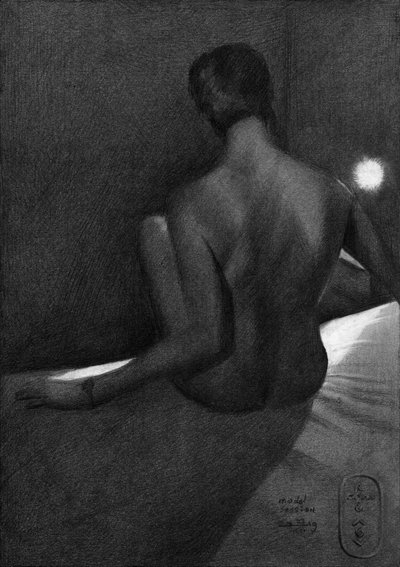 Estudio de figura desnuda de Corné Akkers