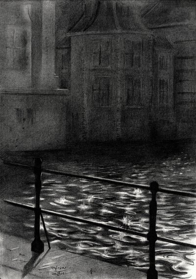 Reflejos en el canal de la Ciudad Vieja de Corné Akkers