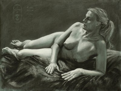 Figura desnuda pensativa de Corné Akkers