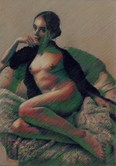 Desnudo sensual recostado de Corné Akkers