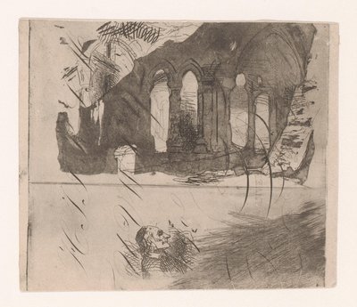Ruinas de una abadía de Corneille Seghers