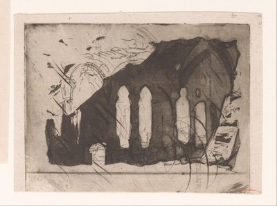 Ruinas de una abadía de Corneille Seghers
