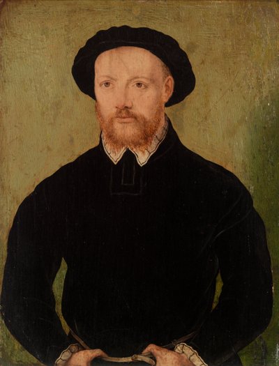 Hombre con barba roja de Corneille de Lyon