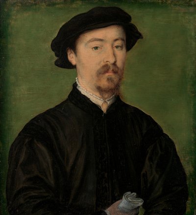 Retrato de un hombre con guantes, 1540-45 de Corneille de Lyon