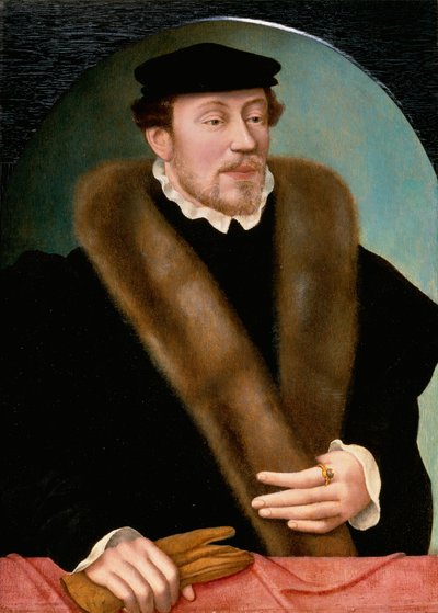 Retrato de un Caballero con Jubón y Sombrero de Corneille de Lyon after Corneille de Lyon after