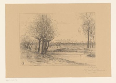 Pradera con sauces desmochados
En Zeeland (título en el objeto) de Cornelia Christina Johanna van Trigt Hoevenaar (signed by artist)