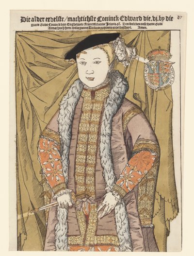Retrato de Eduardo VI de Inglaterra de Cornelis Anthonisz. (manner of)