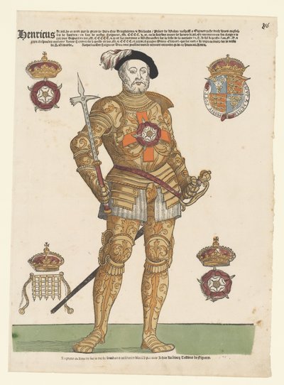 Retrato de Enrique VIII de Inglaterra de Cornelis Anthonisz. (manner of)