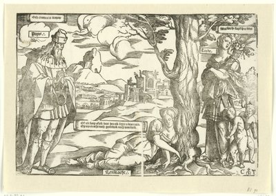 Alegoría con la Unidad, la Paz y el Amor de Cornelis Anthonisz.