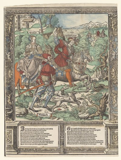 La caza
La historia de Sorgheloos (título de la serie) de Cornelis Anthonisz.