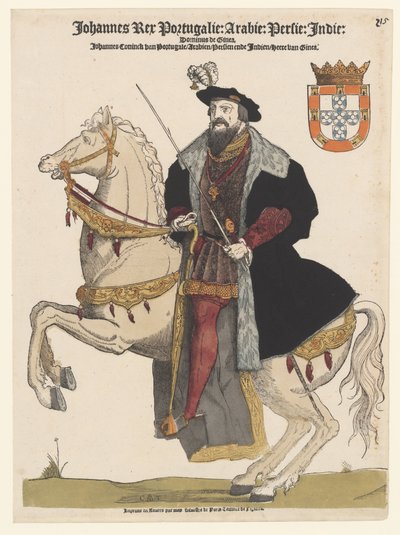 Retrato de Juan III de Portugal a caballo de Cornelis Anthonisz.