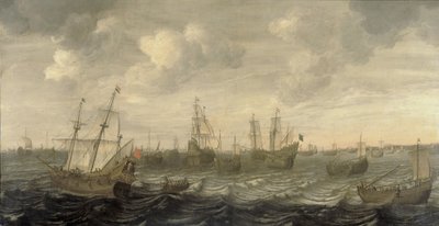 La flota holandesa del arenque a vela de Cornelis Beelt