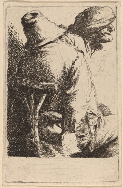 El campesino sentado y su esposa de Cornelis Pietersz Bega