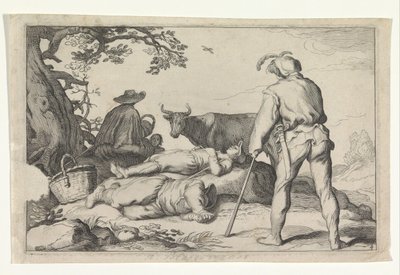 Veehoeders
Vier pastorale scènes (título de la serie)
Otia delectant (título de la serie) de Cornelis Bloemaert (II) (possibly)