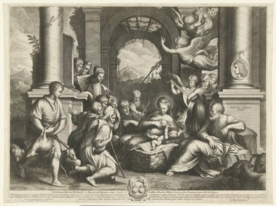 Adoración de los pastores de Cornelis Bloemaert (II)
