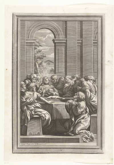Última cena de Cornelis Bloemaert (II)