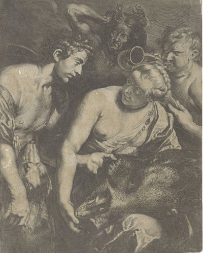 Meleagro en Atalanta de Cornelis Bloemaert (II)