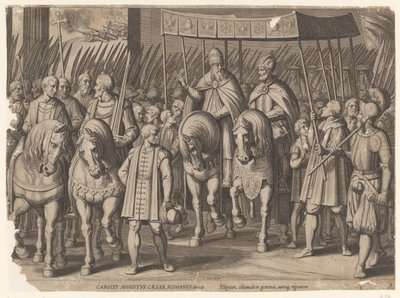 Coronación Imperial de Carlos V en Bolonia, 1530 Triunfos de Carlos V (título de la serie) de Cornelis Boel