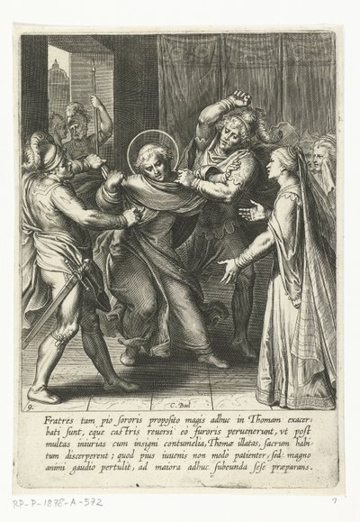 tomas es capturado La vida de Santo Tomás de Aquino (título de la serie) de Cornelis Boel