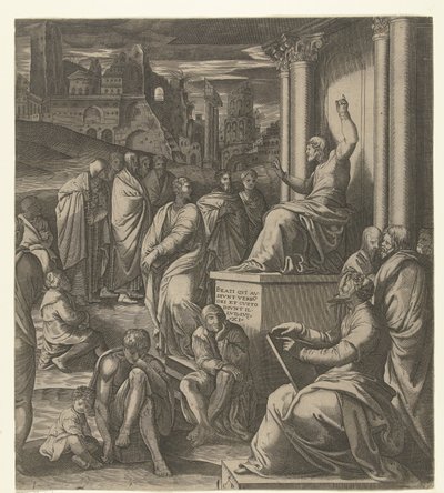 Cristo predica al pueblo de Cornelis Bos (possibly)