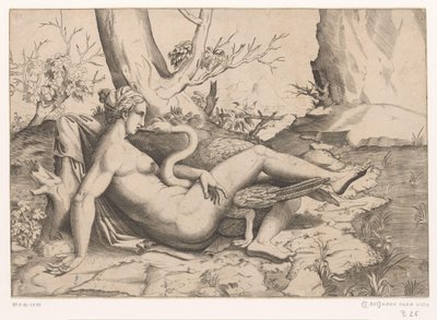 Leda y el cisne de Cornelis Bos (possibly)