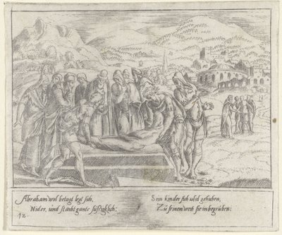 entierro de abraham La vida de Abraham (título de la serie) de Cornelis Bos
