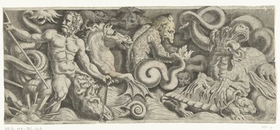 Frisón con el triunfo de Neptuno, placa derecha de Cornelis Bos