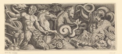 Frisón con el triunfo de Neptuno, placa derecha de Cornelis Bos