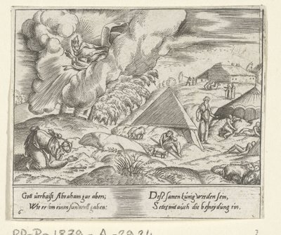 Dios le promete a Abraham un hijo La vida de Abraham (título de la serie) de Cornelis Bos