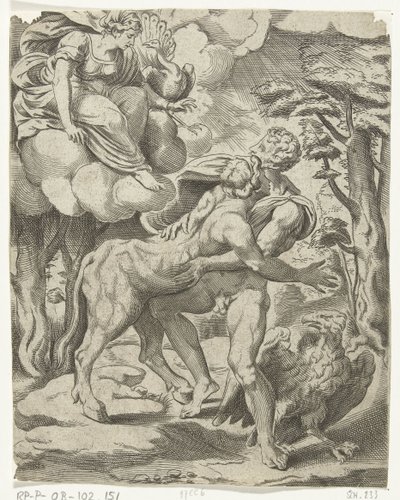 Júpiter, Io y Juno Las aventuras amorosas de Júpiter (título de la serie) de Cornelis Bos