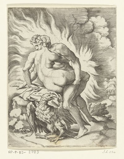 Júpiter y Egina Las aventuras amorosas de Júpiter (título de la serie) de Cornelis Bos
