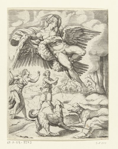 Júpiter y Ganímedes Las aventuras amorosas de Júpiter (título de la serie) de Cornelis Bos