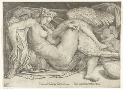 leda y el cisne de Cornelis Bos