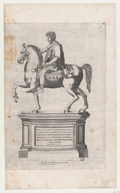 Speculum Romanae Magnificentiae: Marco Aurelio, siglo XVI de Cornelis Bos.