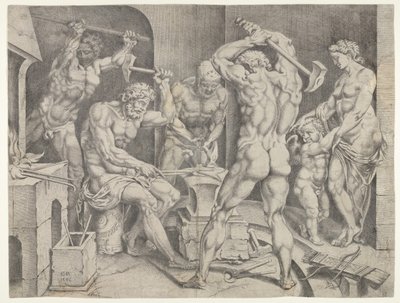 La fragua de Vulcano de Cornelis Bos