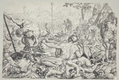La serpiente de bronce y el azote de las serpientes de fuego de Cornelis Bos