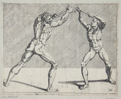 Dos esgrimistas de Cornelis Bos