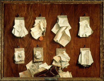 Quodlibet con escritos de la tesorería de la ciudad de Ámsterdam de Cornelis Brizé