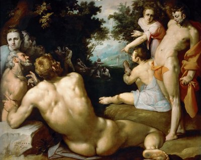El Bautismo de Cristo de Cornelis Cornelisz. Haarlem van