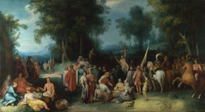 La Predicación de San Juan Bautista, 1602 de Cornelis Cornelisz. Haarlem van