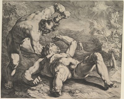 Caín matando a Abel, ca. 1591 de Cornelis Cornelisz van Haarlem