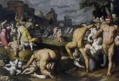 La matanza de los inocentes en Belén, 1590 de Cornelis Cornelisz. van Haarlem