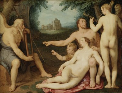 El espejo del tiempo, 1628 de Cornelis Cornelisz van Haarlem