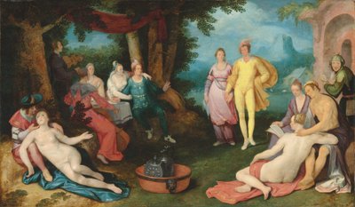 El hijo pródigo entre las rameras de Cornelis Cornelisz. van Haarlem