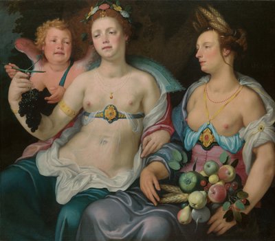 Venus, Cupido y Ceres, 1604 de Cornelis Cornelisz van Haarlem