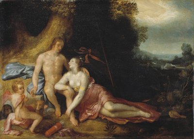 Venus y Adonis, 1603 de Cornelis Cornelisz van Haarlem