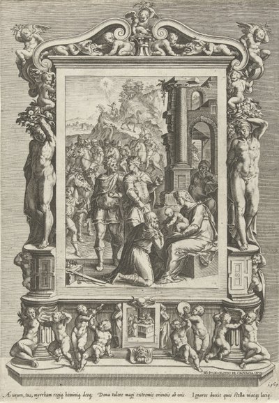 Adoración de los Reyes de Cornelis Cort