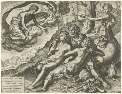 Alegoría de la Inmortalidad de las Virtudes de Cornelis Cort