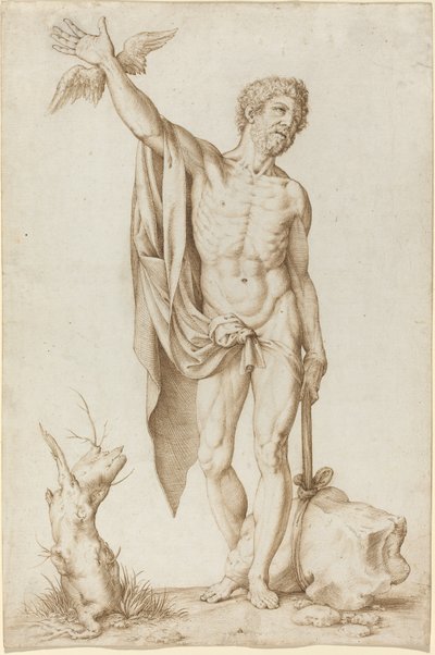 Alegoría de la Pobreza que Obstaculiza el Ingenio de Cornelis Cort